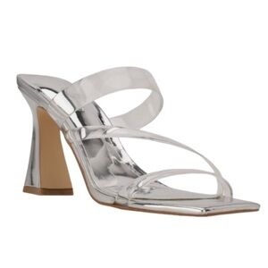 Guess‎ Lavali Clear/Metallic Strap Sandals